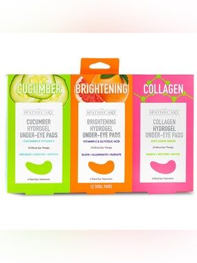 Assorted Hydrogel Under-eye Pads- 12 Pairs